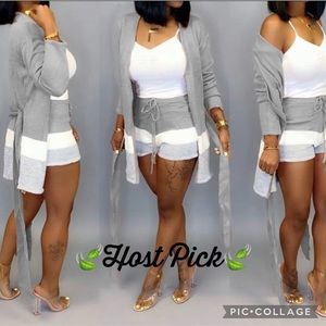 ✨Host Pick✨♦️Cardigan With High Waist Shorts